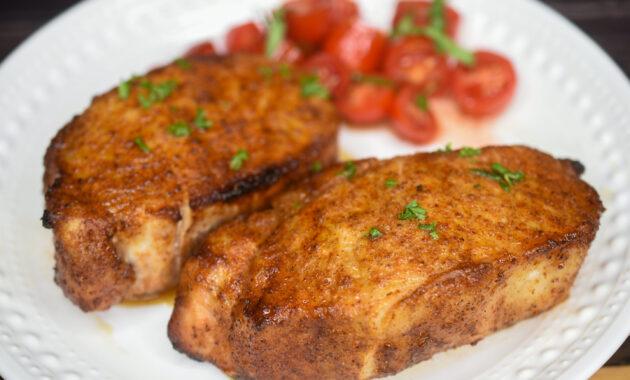 Air fryer pork chops souffle bombay