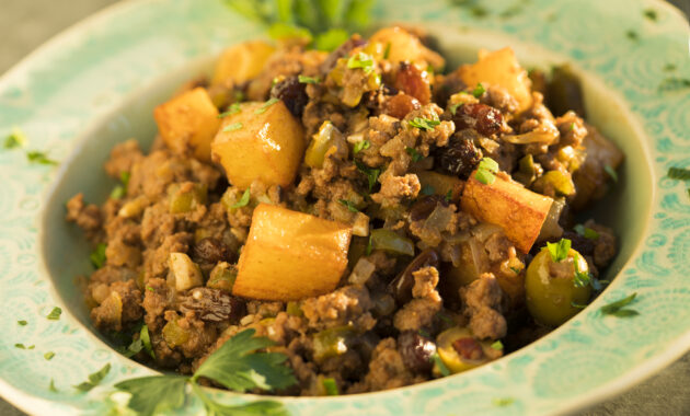 Cuban beef picadillo with potatoes recipe sweet and sabroso
