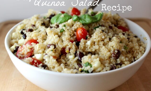 The perfect side dish easy quinoa salad recipe yummy healthy easy