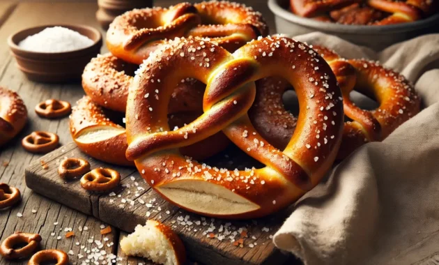 Homemade soft pretzel twists american recipe