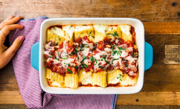 Cheese manicotti recipe
