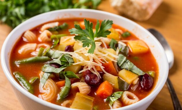 Minestrone soup recipe veggie fest