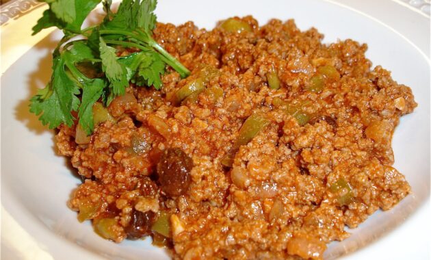 Picadillo cubano (cuban ground beef)