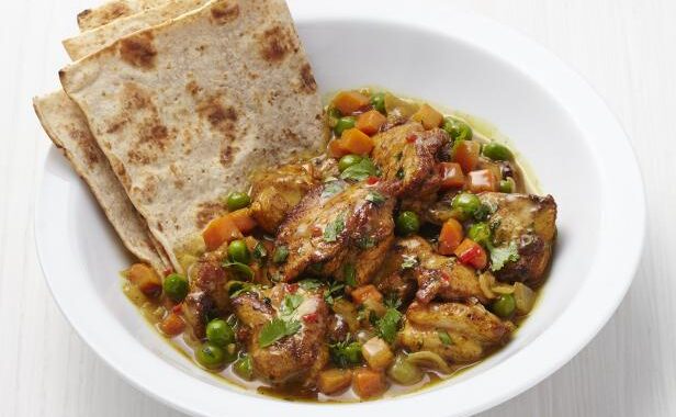 Caribbean Chicken Roti Recipe Food Network Kitchen Food Network