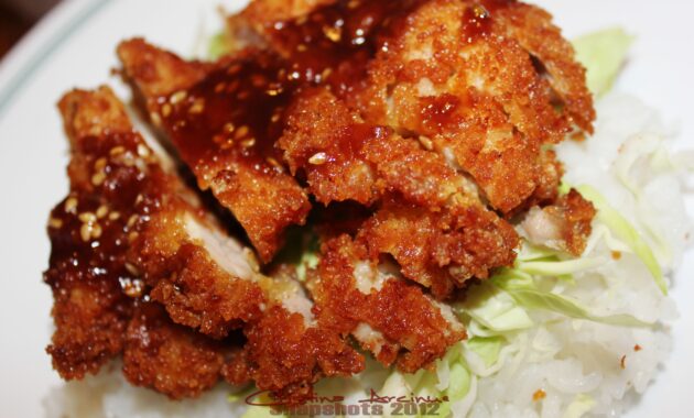 Chicken Katsu with Tonkatsu sauce Tonkatsu Sauce, Tandoori Chicken, Yum