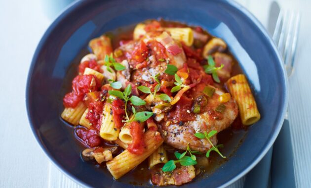 Chicken cacciatore pasta