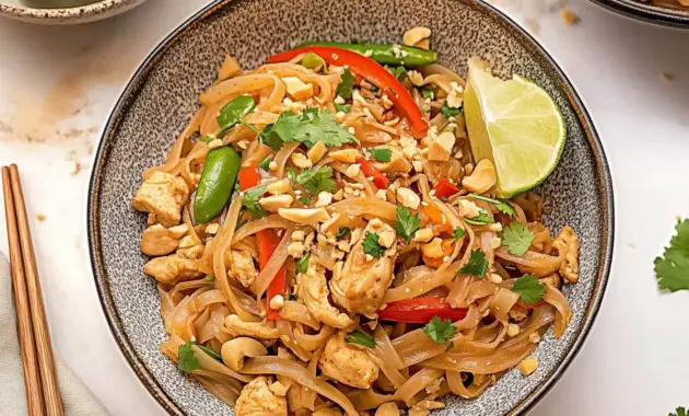 Chicken Pad Thai Recipe The Recipe Master