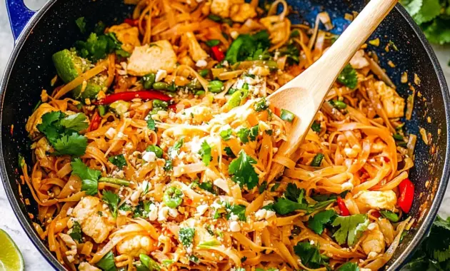 Chicken Pad Thai Recipe The Recipe Master