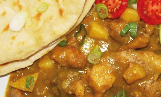 Caribbean Chicken Roti Recipe Curry Culture