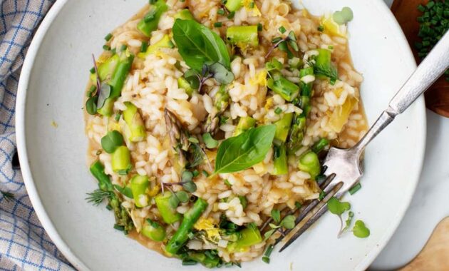 Asparagus Risotto Recipe Love and Lemons