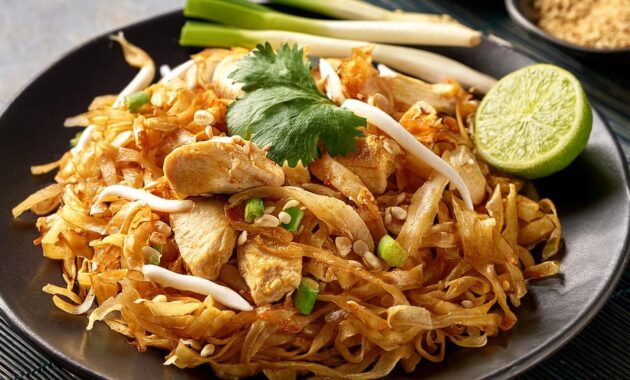 Chicken Pad Thai Recipe A Flavorful Thai Classic recipeplatter