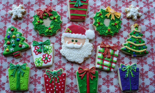 Download christmas santa cookies wallpaper