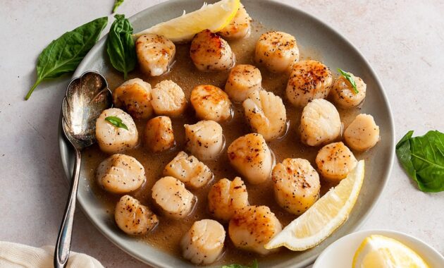Seared scallops recipe