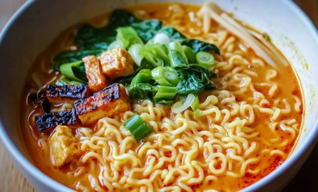 Spicy coconut curry ramen easy recipe
