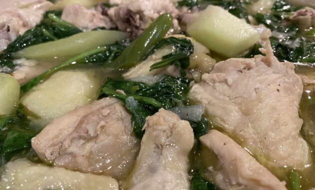 Chicken Tinola Recipe (Tinolang Manok with Chayote) Filipino Chicken