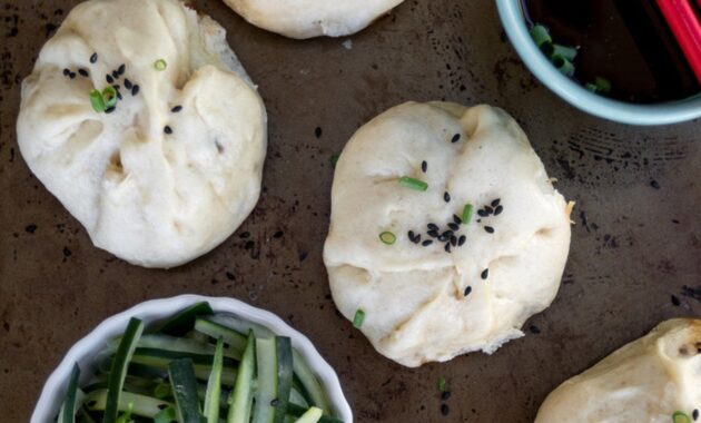 Teriyaki Mushroom Bao [Vegan] Vegan dumplings, Vegan dumpling recipe