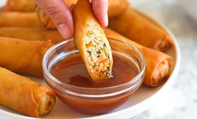 Crispy Chicken Spring Rolls Recipe Studio Food