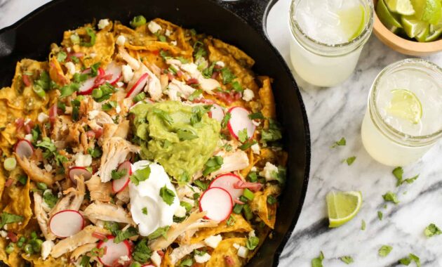 Easy Skillet Chicken Chilaquiles l A Farmgirl's Dabbles
