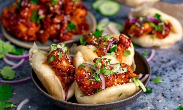 Korean Chicken Bao Nicky's Kitchen Sanctuary