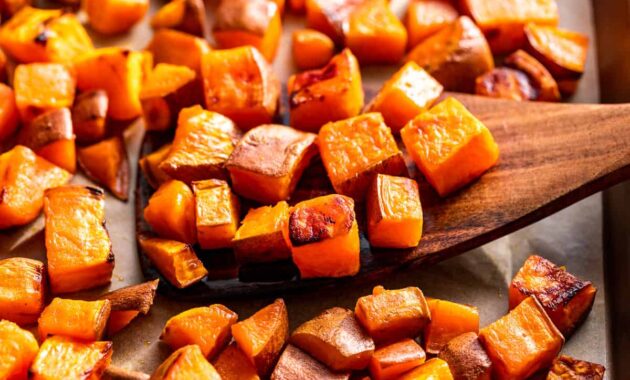 Olive Oil Roasted Sweet Potatoes Tahini Roasted Sweet Potatoes With