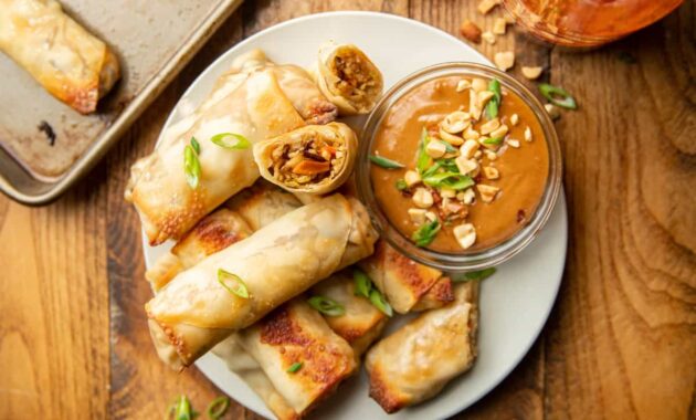 Crispy Baked Vegetable Spring Rolls Connoisseurus Veg