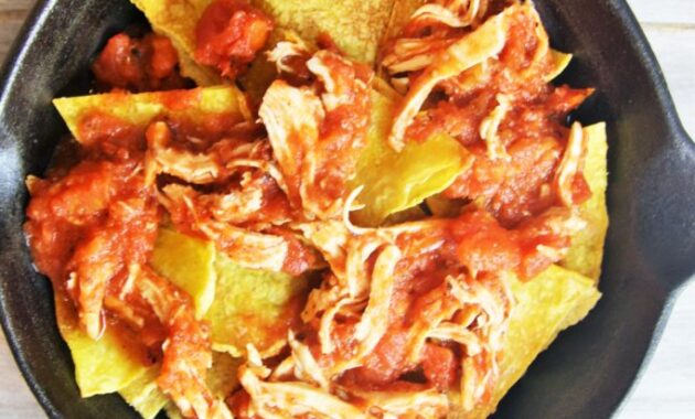 Chipotle Chicken Chilaquiles The Tasty Bite