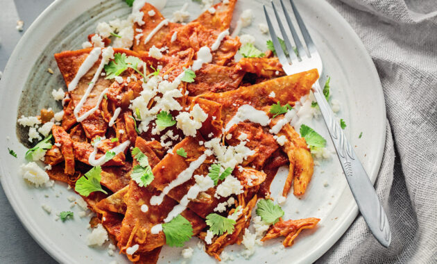 From scratch Chicken Chilaquiles