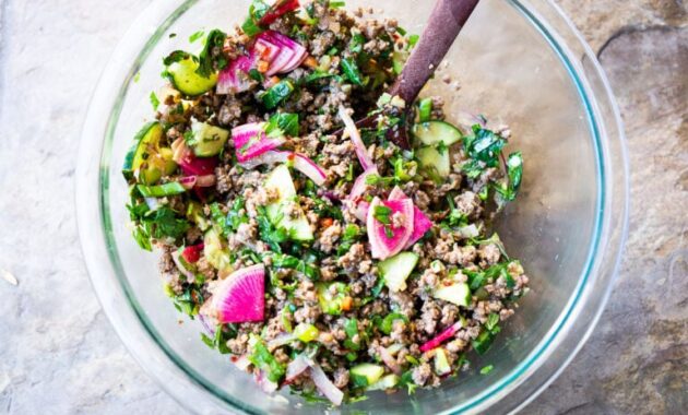 Thai Larb Salad Feasting At Home