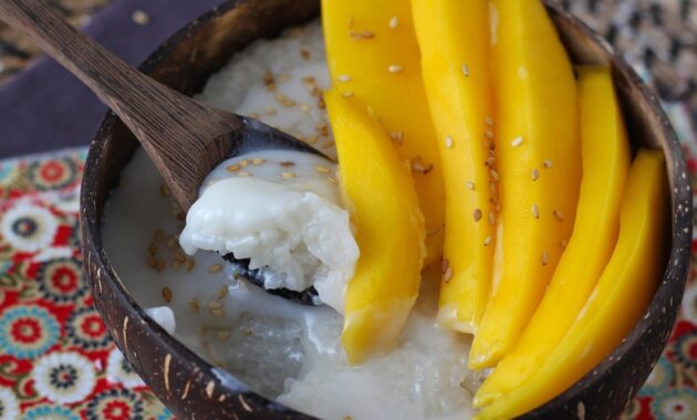 Mango sticky rice recipe, the comforting thai dessert