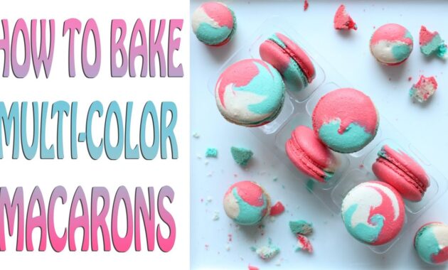 How to Bake MultiColor Macarons Video Tutorial YouTube