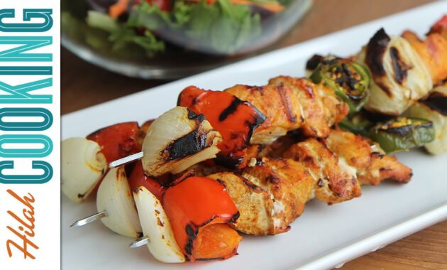 How to Make Chicken Skewers Grilled Chicken Kebab Recipe YouTube