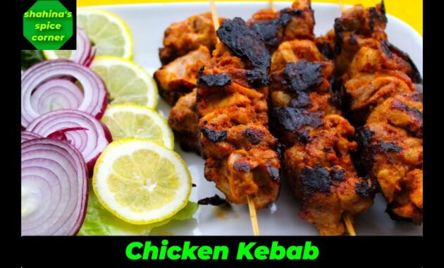 Chicken Grilled Kebab Recipe Easy grilled chicken kebab YouTube