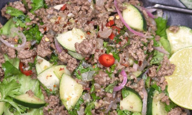 Thai Beef Larb Salad Recipe