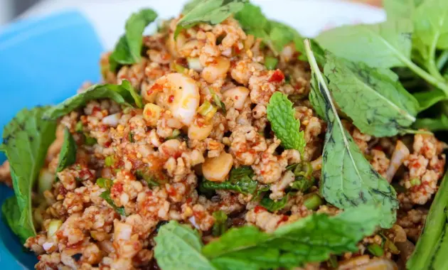 What is Larb? Lao's Famous Spicy and Sour Meat Salad