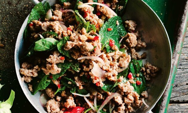 Thai pork larb salad Recipes