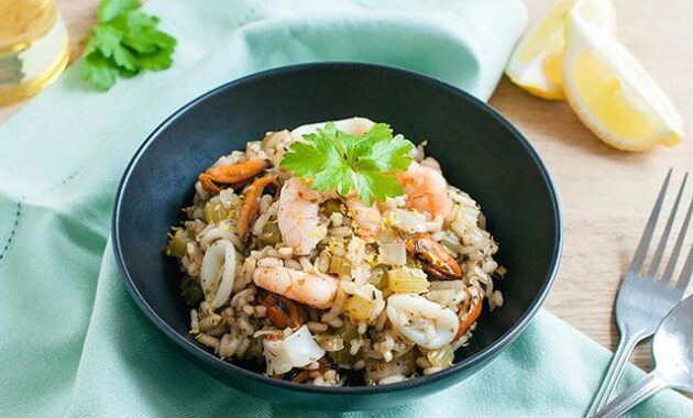 Seafood Risotto Recipe Awesome Cuisine