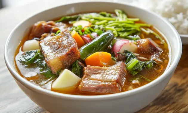 Sinigang Recipe Classic Filipino Soup with a Tangy Twist