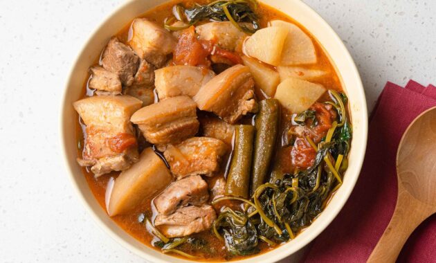 Pork Sinigang (Filipino Sour Soup) with Canned Tomatoes Recipe Pepper.ph