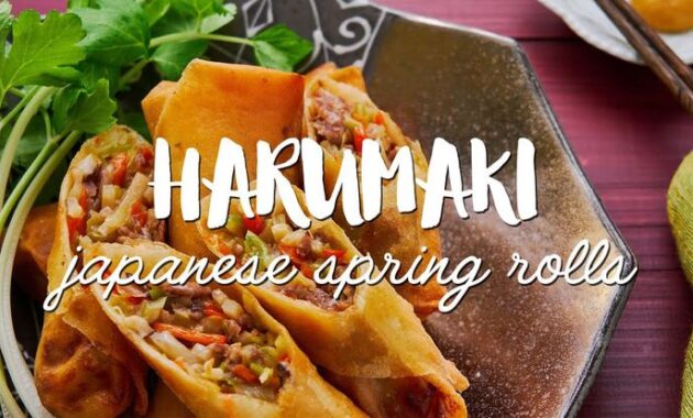 Japanese Spring Rolls Recipe (春巻き Harumaki) Spring rolls, Spring roll