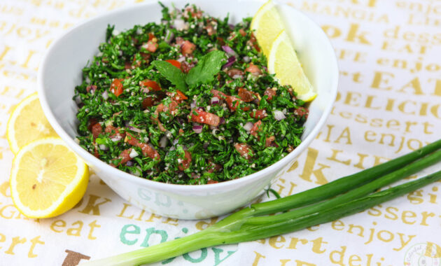 Fresh & Light Authentic Lebanese Tabbouleh Colorful Recipes