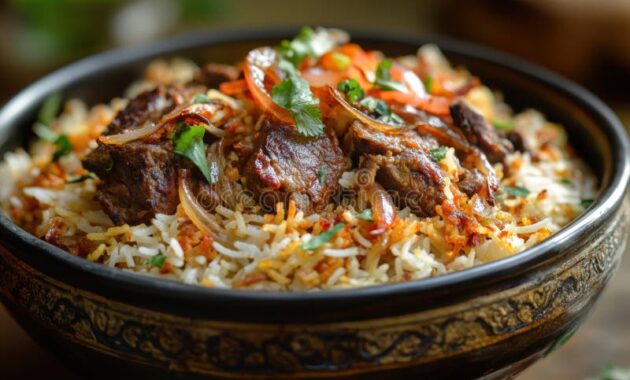 Gourmet Biryani Recipe, Fragrant Basmati Biryani Combines Colors