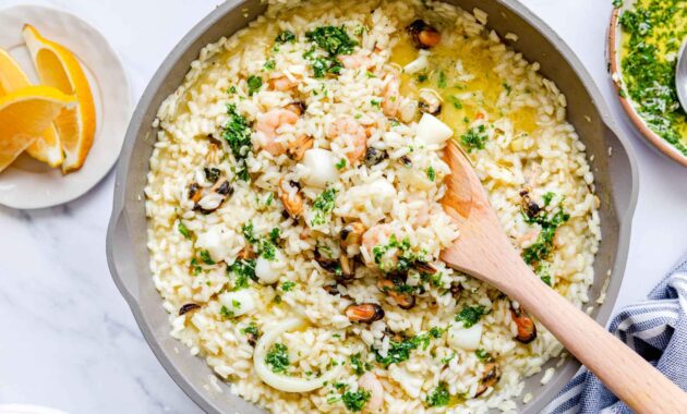 Seafood Risotto (fresh or frozen seafood) Jernej Kitchen