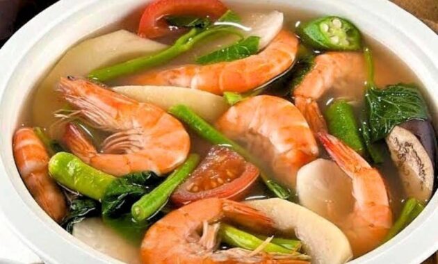 Sinigang na Hipon Recipe for Filipino Sour Shrimp Soup