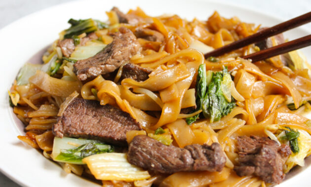 Beef Chow Mei Fun Recipe Easy Beef Chow Fun Recipe Nicky's Kitchen