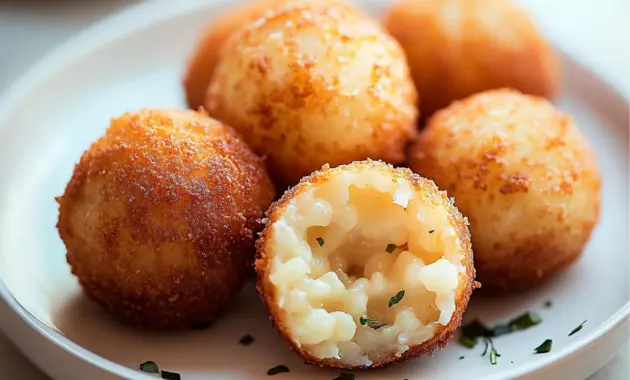 Cheesy Italian Arancini Balls Tasty Recipes Chef