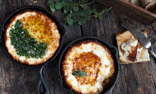 Melted Provolone Cheese Provoleta Seasons and Suppers